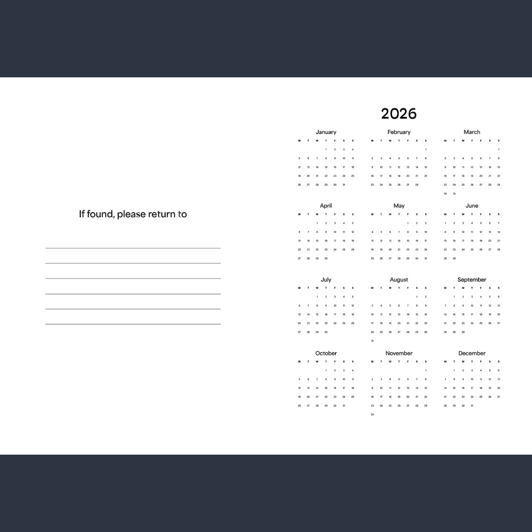 Work / Life Planner 2026 – สมุดจดเพื่อเป้าหมายทั้งงานและชีวิต