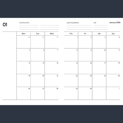 Work / Life Planner 2026 – สมุดจดเพื่อเป้าหมายทั้งงานและชีวิต